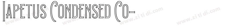 Iapetus Condensed Co字体转换